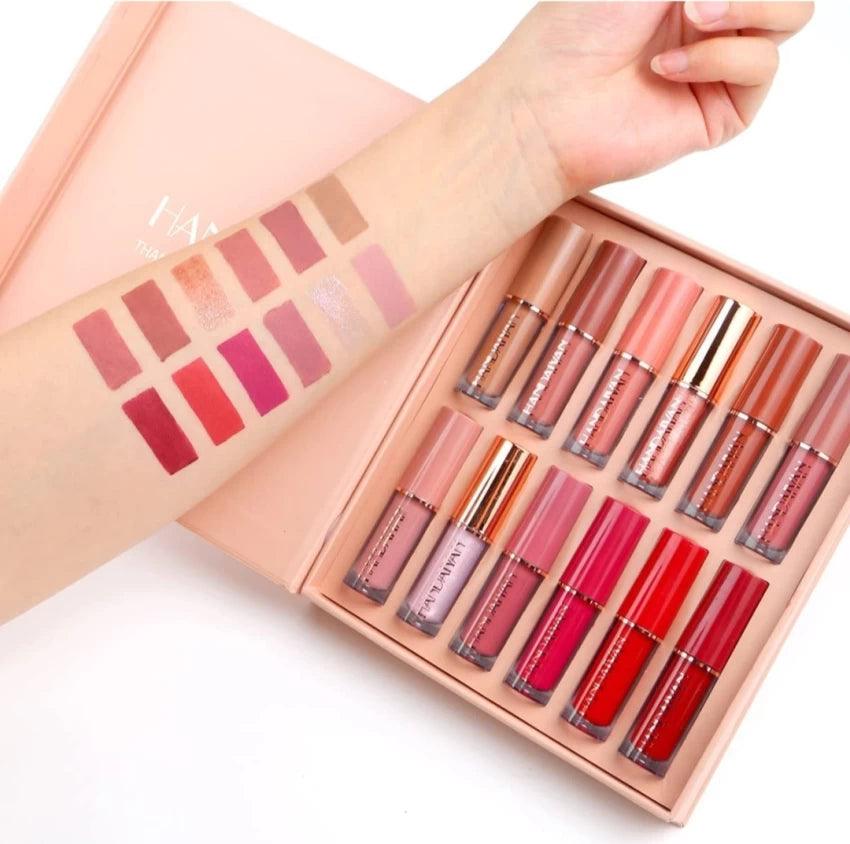 12 Colors Matte Liquid Lipstick Set