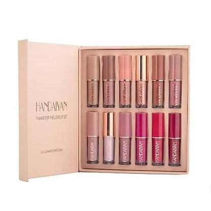 12 Colors Matte Liquid Lipstick Set